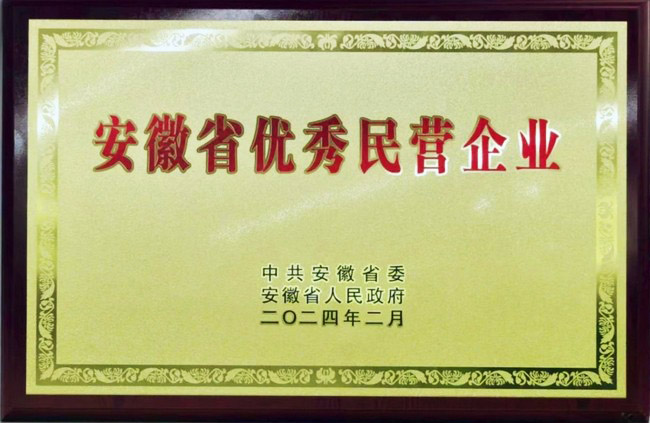 热烈祝贺MS - 美狮贵宾会股份荣获安徽省优良民营企业称号